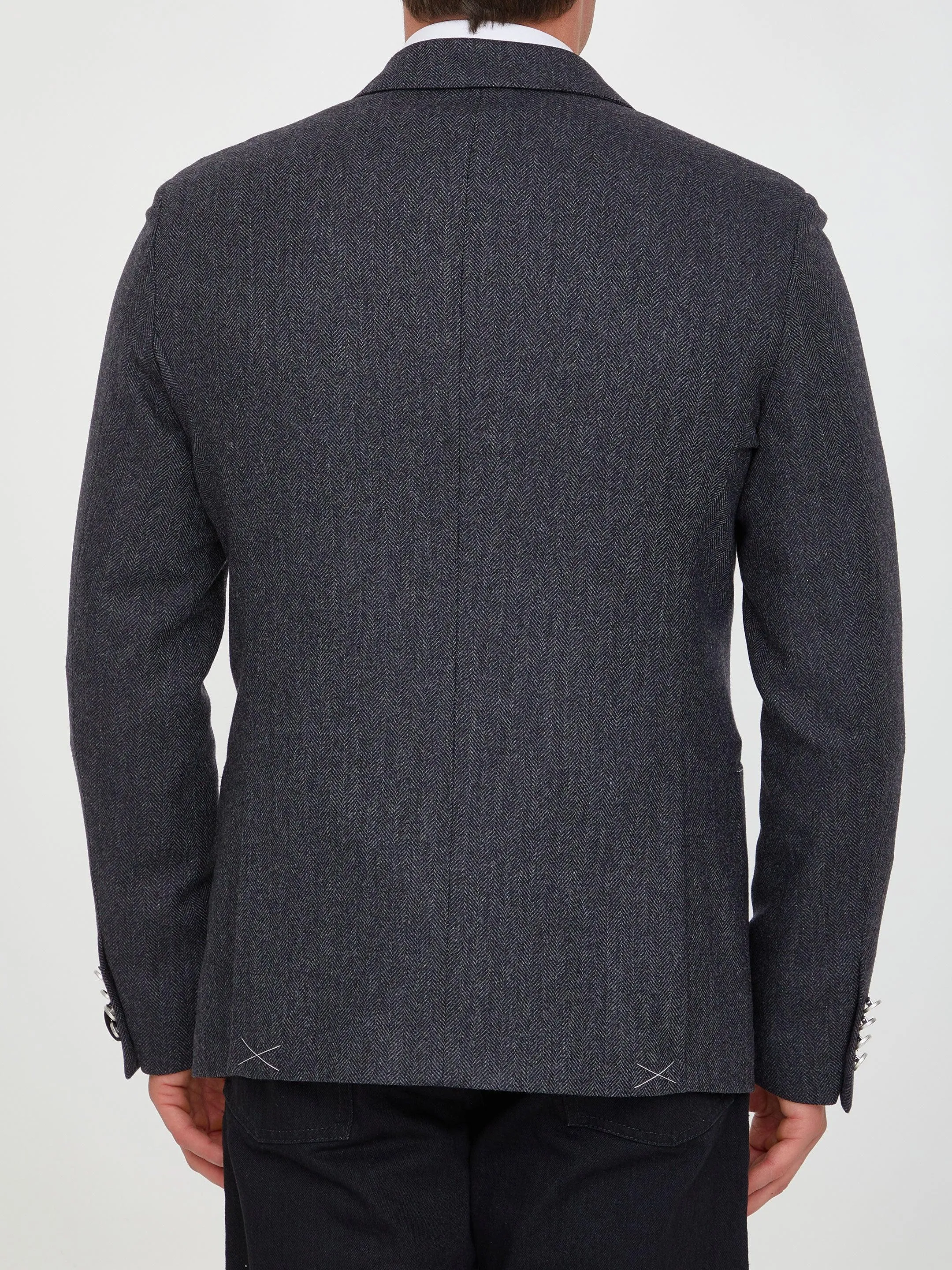 Tonello Grey Wool Jacket