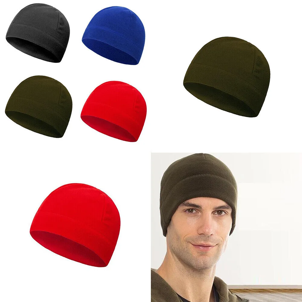 US 4-8 Pcs Winter Warm Skull Cap Military Polar Fleece Beanie Hat Windproof Soft