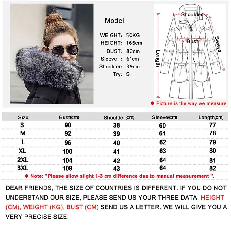 womens winter jackets and coats 2018 Parkas for women 4 Colors Wadded Jackets warm Outwear With a Hood Large Faux Fur Collar