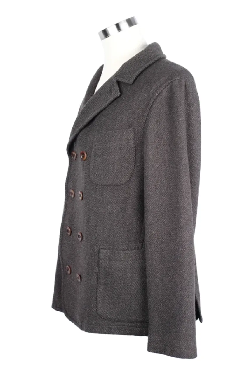 Wool Double Breasted Dress Coat