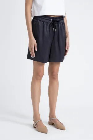 Wool viscose shorts